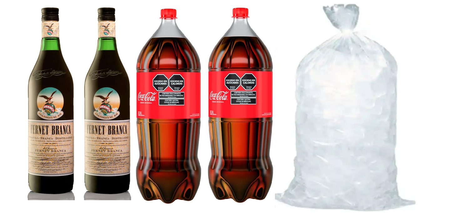 2Fernet + 2Coca Cola3L